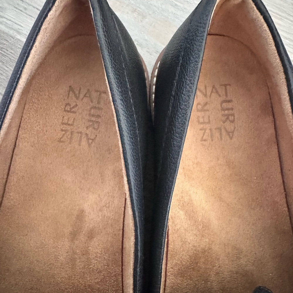 Naturalizer Black Chain Detail Loafers - Picture 2 of 7